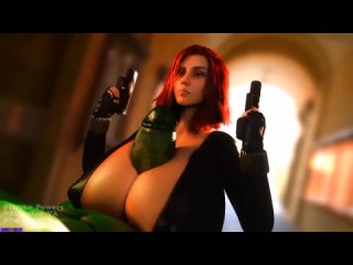 black widow x hulk - tittyfuck; paizuri; 3d sex porno hentai; (by @drakepowers | @rubyredva) [marvel | avengers]